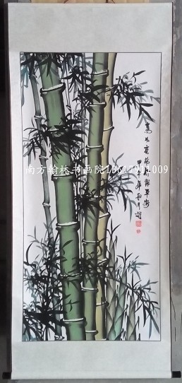 四尺立周爭(zhēng)輝粗彩竹